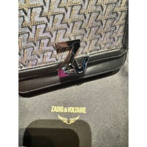 Zadig & Voltaire Black and Gold Bag